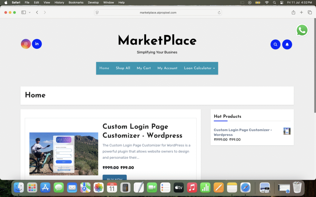 Custom WhatsApp - WordPress
